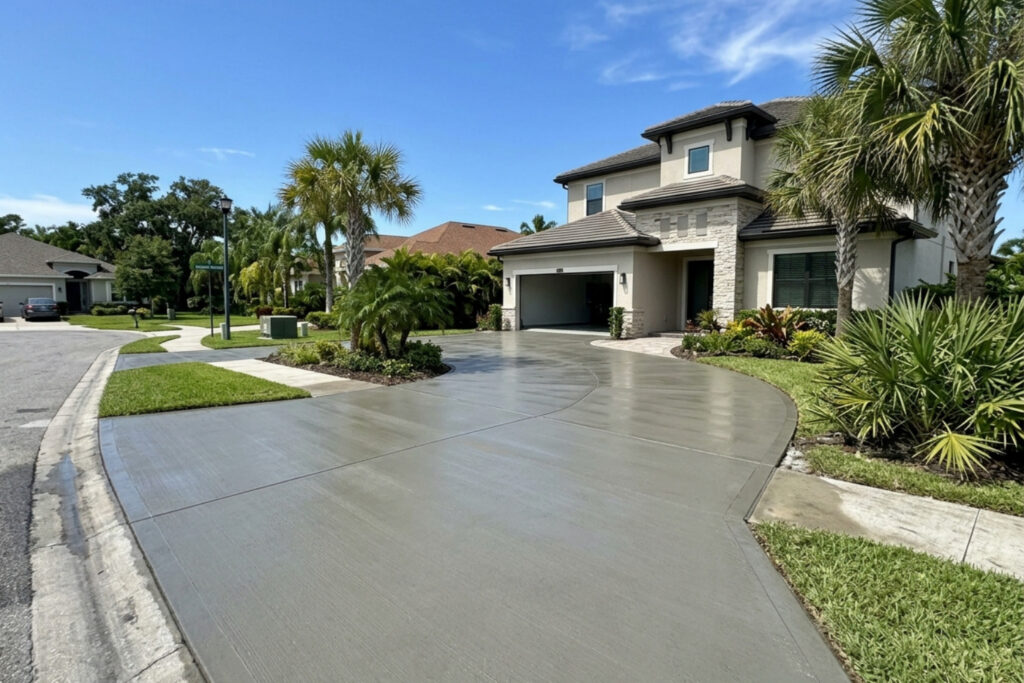 5000 PSI concrete driveway Brevard County