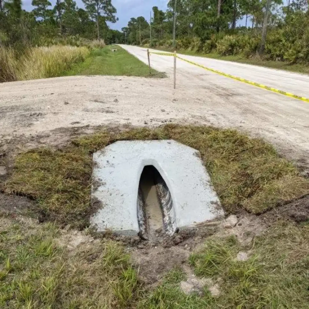 Concrete culvert installed in Melbourne FL